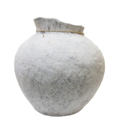 Wazon Rustykalny Dzban XL betonowy Bielony 40cm